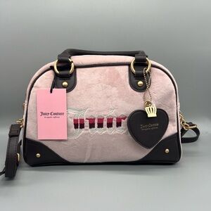 Juicy Couture retro vibe satchel purse
